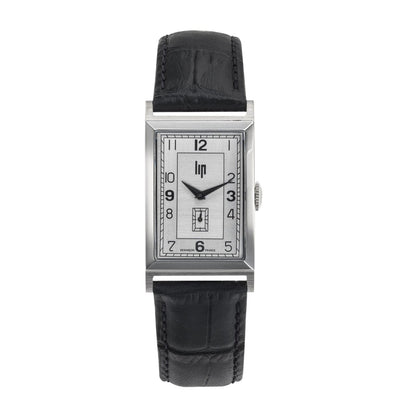 LIP 671270 Churchill T23 Black Leather Strap - Κοσμηματοπωλείο Goldy