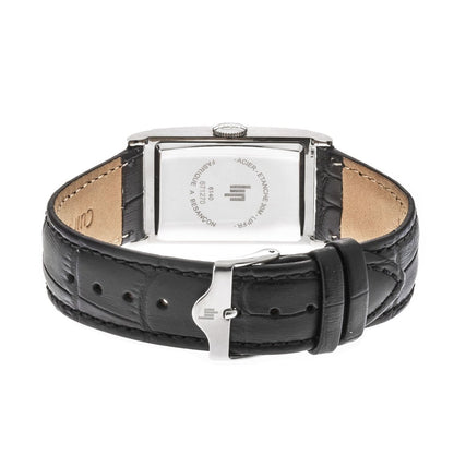 LIP 671270 Churchill T23 Black Leather Strap - Κοσμηματοπωλείο Goldy