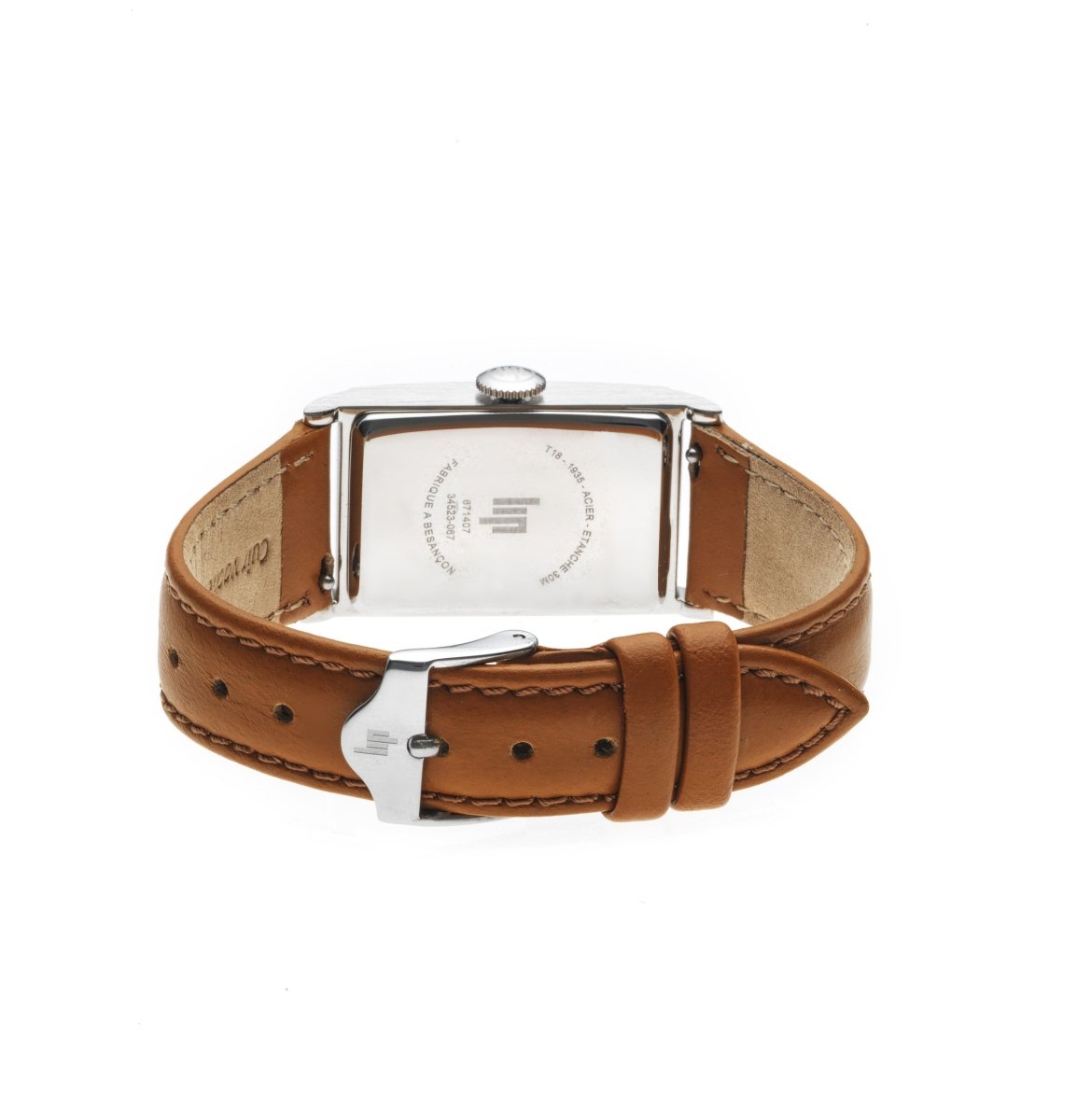 LIP 671407 Churchill T18 Brown Leather Strap - Κοσμηματοπωλείο Goldy