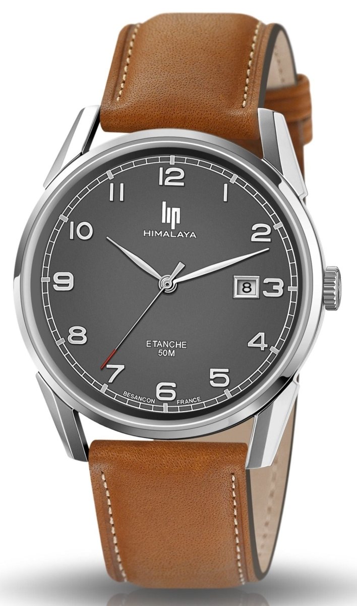 LIP 671541 Himalaya Brown Leather Strap - Κοσμηματοπωλείο Goldy