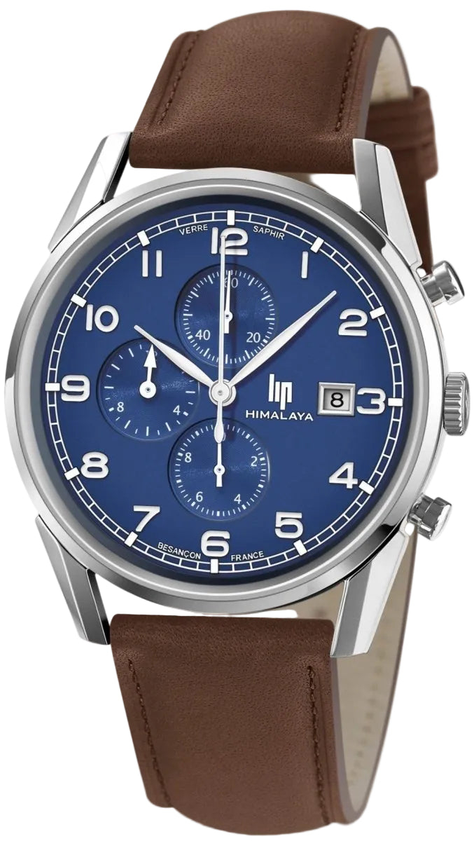 LIP 671599 Himalaya Brown Leather Chronograph - Κοσμηματοπωλείο Goldy