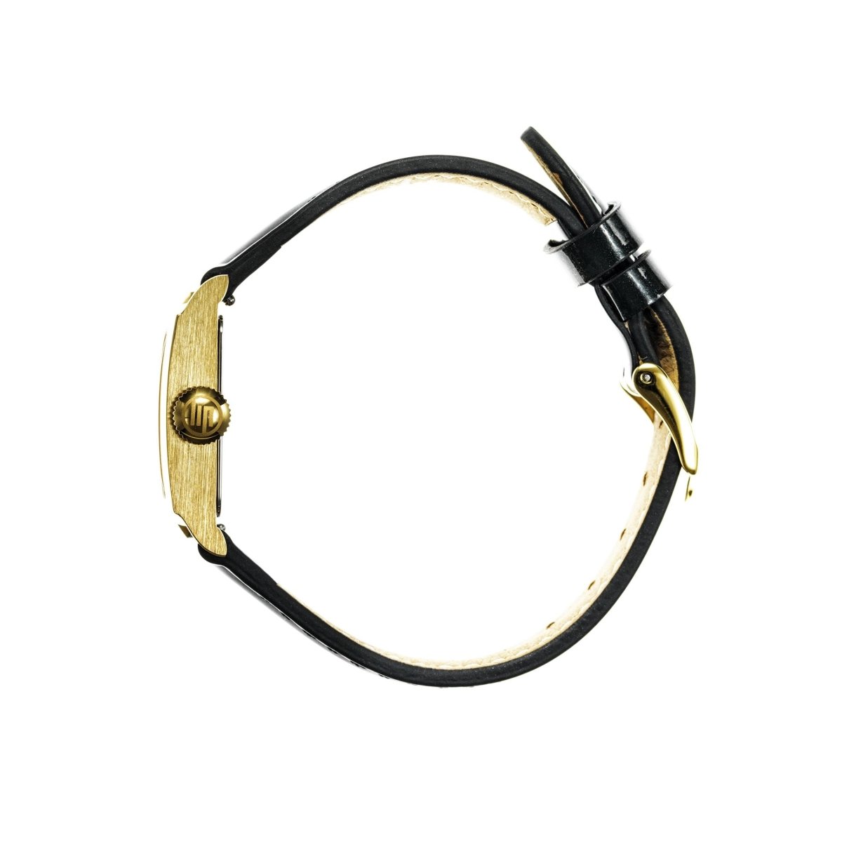 LIP 671621 Lip Churchill C18 Black Leather Strap - Κοσμηματοπωλείο Goldy