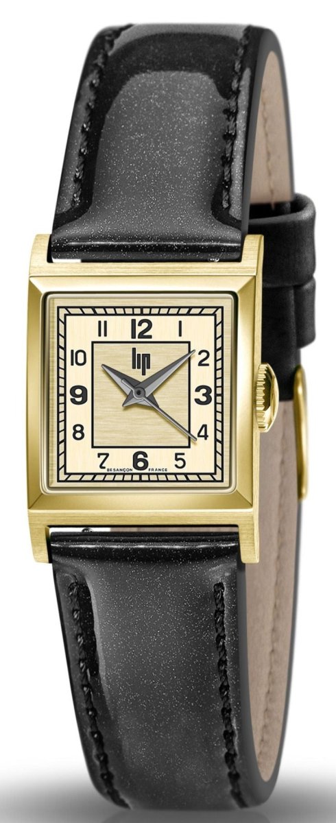 LIP 671621 Lip Churchill C18 Black Leather Strap - Κοσμηματοπωλείο Goldy