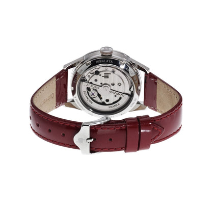 LIP 671685 Himalaya Automatic Red Leather Strap - Κοσμηματοπωλείο Goldy