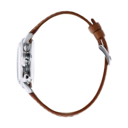 LIP 671803 Rallye Panda Chonograph Brown Leather Strap - Κοσμηματοπωλείο Goldy