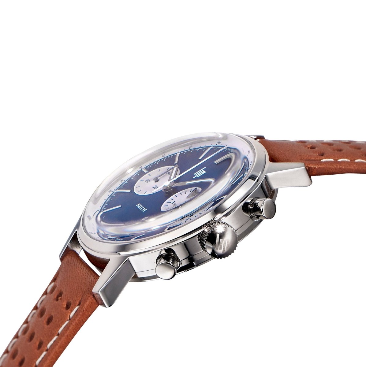 LIP 671803 Rallye Panda Chonograph Brown Leather Strap - Κοσμηματοπωλείο Goldy