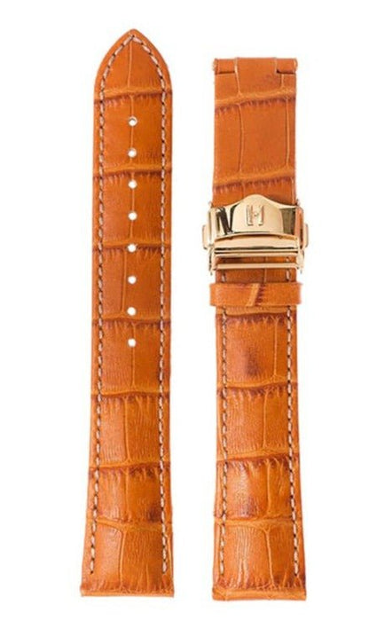 Λουρί Hirsch Lord 0452-8075 Light Brown Leather Strap - Κοσμηματοπωλείο Goldy