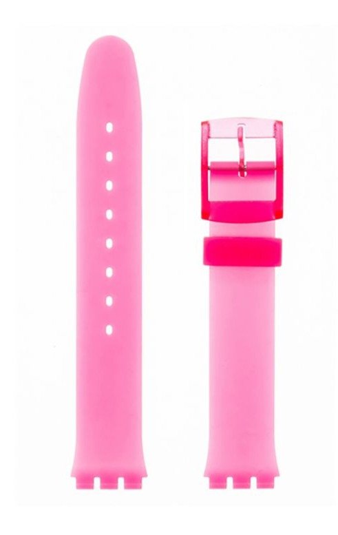 Λουρί Hirsch Luna 6303-9522 Pink Plastic Strap For Swatch - Κοσμηματοπωλείο Goldy