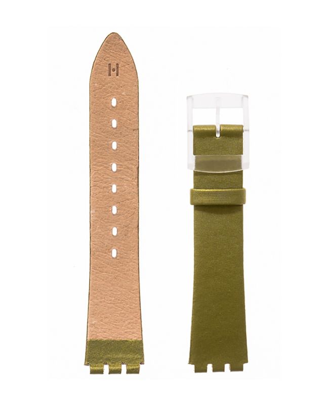 Λουρί Hirsch Luna 6410-9545 Green Plastic Strap For Swatch - Κοσμηματοπωλείο Goldy