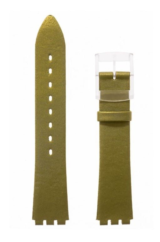 Λουρί Hirsch Luna 6410-9545 Green Plastic Strap For Swatch - Κοσμηματοπωλείο Goldy