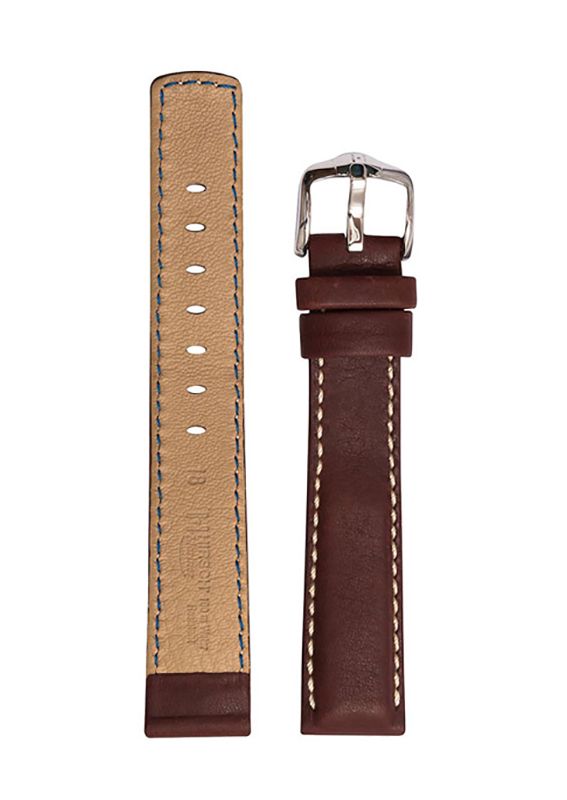 Λουρί Hirsch Mariner 1450-2110 Brown Leather Strap - Κοσμηματοπωλείο Goldy