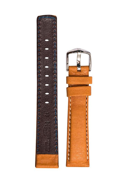 Λουρί Hirsch Mariner 1450-2170 Light Brown Leather Strap - Κοσμηματοπωλείο Goldy