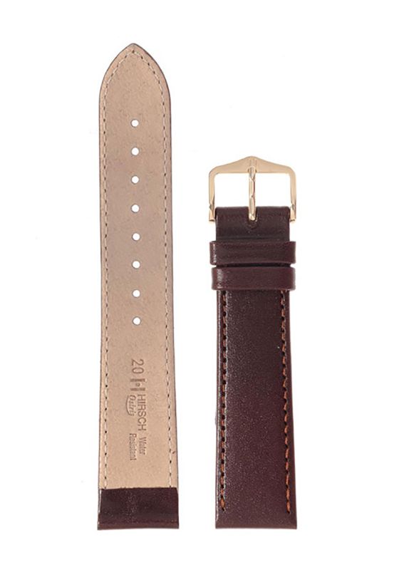 Λουρί Hirsch Osiris 0347-5110 Brown Leather Strap - Κοσμηματοπωλείο Goldy