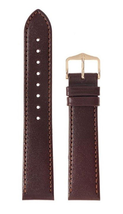 Λουρί Hirsch Osiris 0347-5110 Brown Leather Strap - Κοσμηματοπωλείο Goldy