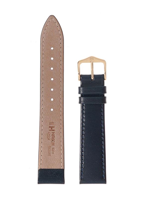 Λουρί Hirsch Osiris II 1880-7580 Blue Leather Strap - Κοσμηματοπωλείο Goldy