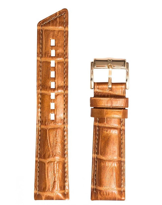 Λουρί Hirsch Princess 020136 Brown Leather Strap - Κοσμηματοπωλείο Goldy