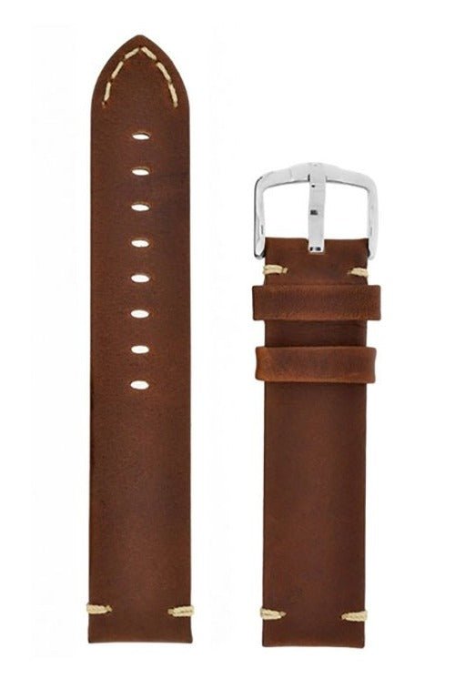 Λουρί Hirsch Ranger 0540-2070 Light Brown Leather Strap - Κοσμηματοπωλείο Goldy