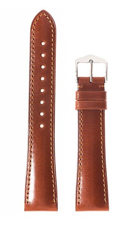 Λουρί Hirsch Siena 0420-2070 Light Brown Leather Strap - Κοσμηματοπωλείο Goldy