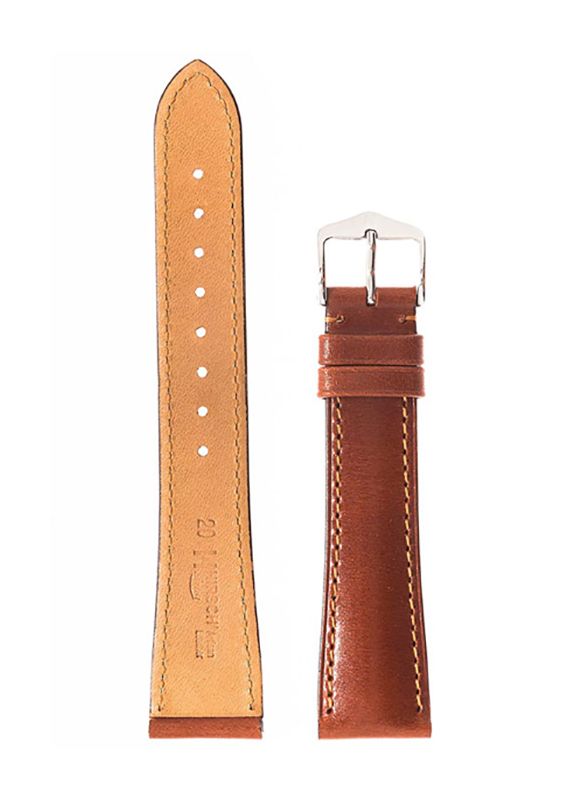 Λουρί Hirsch Siena 0420-2070 Light Brown Leather Strap - Κοσμηματοπωλείο Goldy