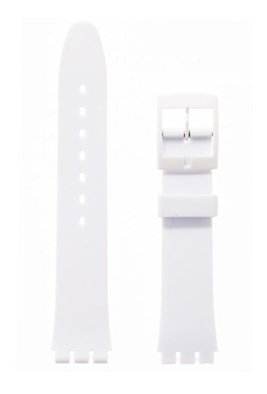 Λουρί Hirsch Tim 6304-9500 White Plastic Strap For Swatch - Κοσμηματοπωλείο Goldy