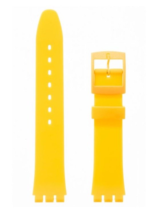 Λουρί Hirsch Tim 6304-9571 Yellow Plastic Strap For Swatch - Κοσμηματοπωλείο Goldy