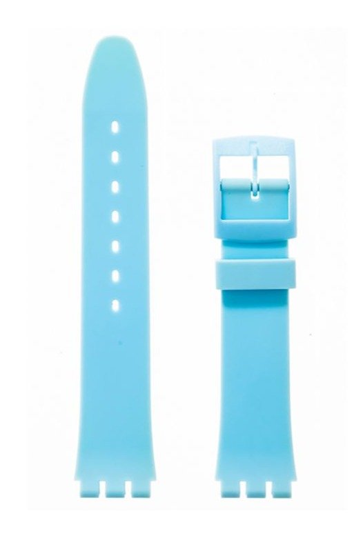 Λουρί Hirsch Tim 6304-9582 Light Blue Plastic Strap For Swatch - Κοσμηματοπωλείο Goldy