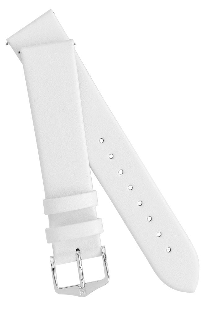 Λουρί Hirsch Toronto 0370-2000 White Leather Strap - Κοσμηματοπωλείο Goldy