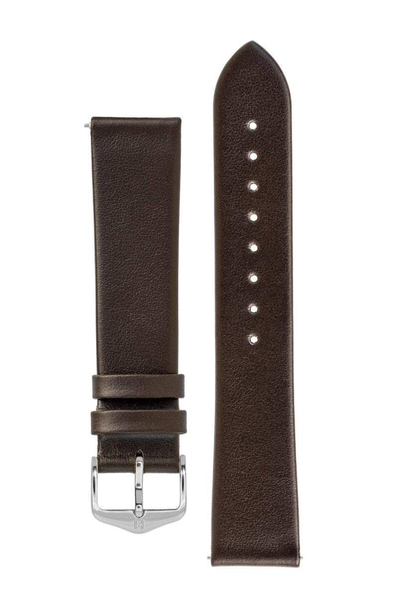 Λουρί Hirsch Toronto 0370-2010 Brown Leather Strap - Κοσμηματοπωλείο Goldy