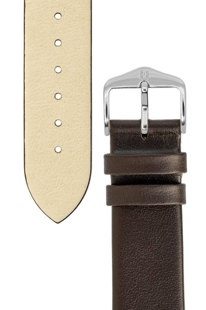 Λουρί Hirsch Toronto 0370-2010 Brown Leather Strap - Κοσμηματοπωλείο Goldy