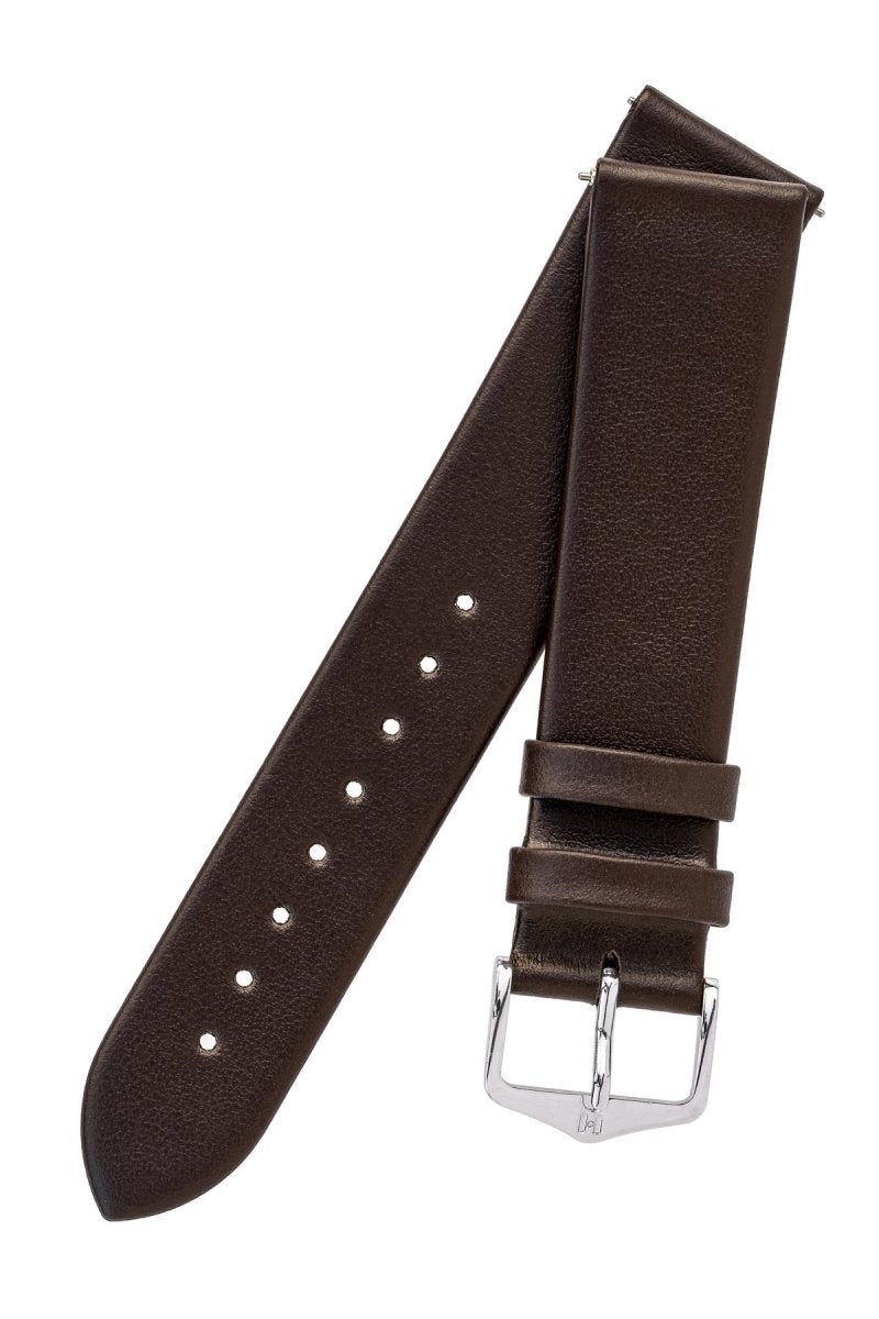 Λουρί Hirsch Toronto 0370-2010 Brown Leather Strap - Κοσμηματοπωλείο Goldy