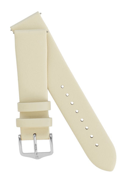 Λουρί Hirsch Toronto 0370-2090 Beige Leather Strap - Κοσμηματοπωλείο Goldy