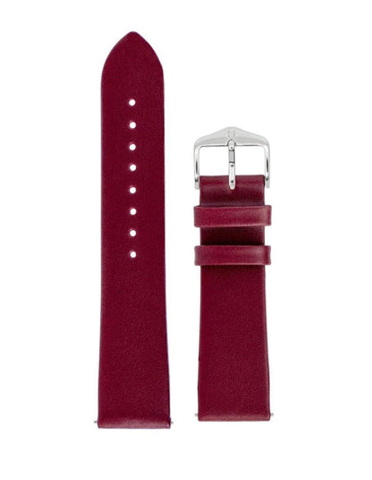 Λουρί Hirsch Toronto 0370-2186 Cherry Leather Strap - Κοσμηματοπωλείο Goldy