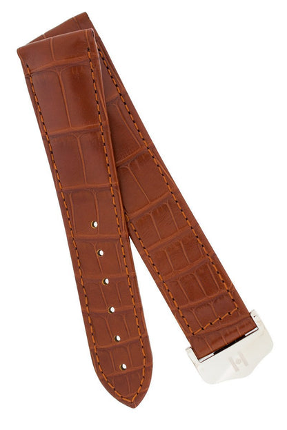 Λουρί Voyager Louisiana Alligator 0710-7479 Light Brown Leather Strap - Κοσμηματοπωλείο Goldy