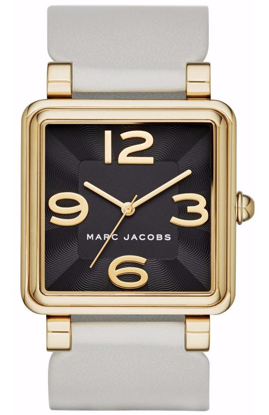 Marc Jacobs MJ1440 Vic White Leather Strap - Κοσμηματοπωλείο Goldy