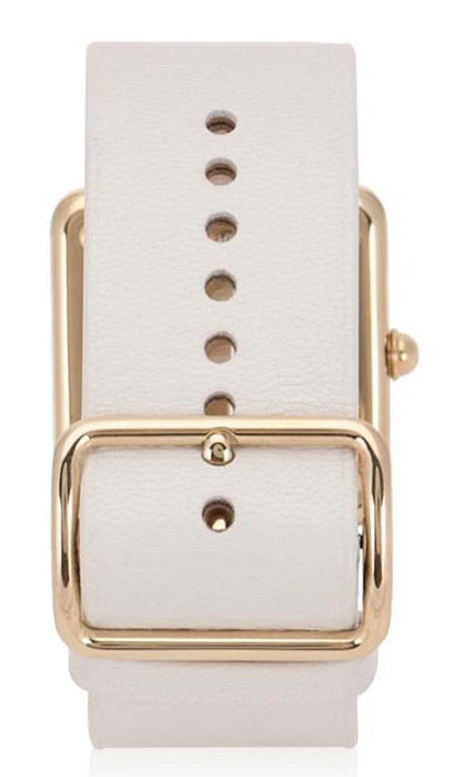 Marc Jacobs MJ1440 Vic White Leather Strap - Κοσμηματοπωλείο Goldy