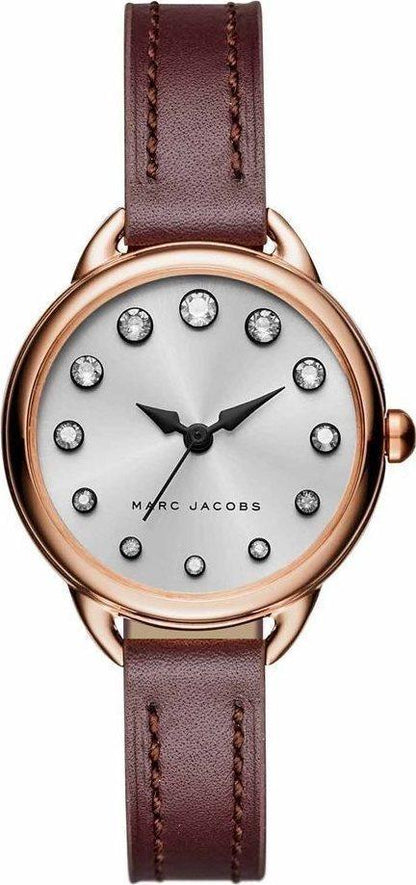 Marc Jacobs MJ1481 Betty Brown Leather Strap - Κοσμηματοπωλείο Goldy