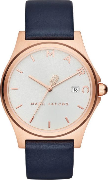 Marc Jacobs MJ1609 Henry Blue Leather Strap - Κοσμηματοπωλείο Goldy