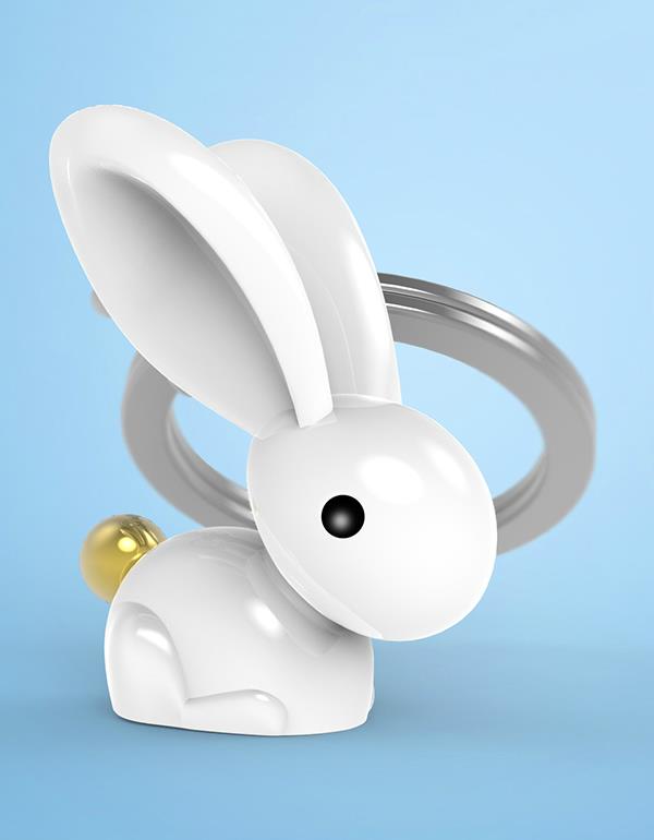 Metalmorphose MTM068-01 Bunny Μπρελόκ από Αλόη - Κοσμηματοπωλείο Goldy