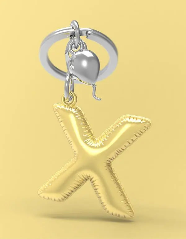 Metalmorphose MTM10X Μονόγραμμα Χ Μπρελόκ από Αλόη - Κοσμηματοπωλείο Goldy