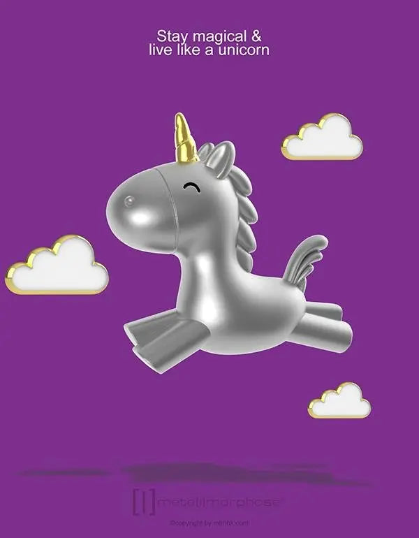 Metalmorphose MTM119-02 Flying Unicorn Μπρελόκ από Αλόη - Κοσμηματοπωλείο Goldy