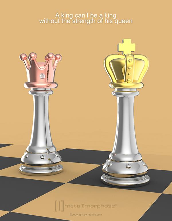 Metalmorphose MTM240-01 King Chess Μπρελόκ από Αλόη - Κοσμηματοπωλείο Goldy