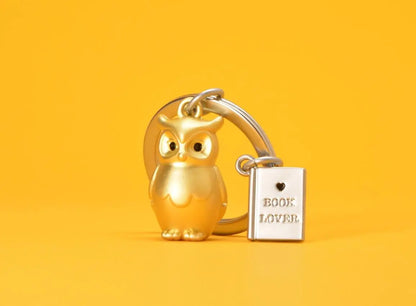 Metalmorphose MTM279-01 Owl & Book Μπρελόκ από Αλόη - Κοσμηματοπωλείο Goldy