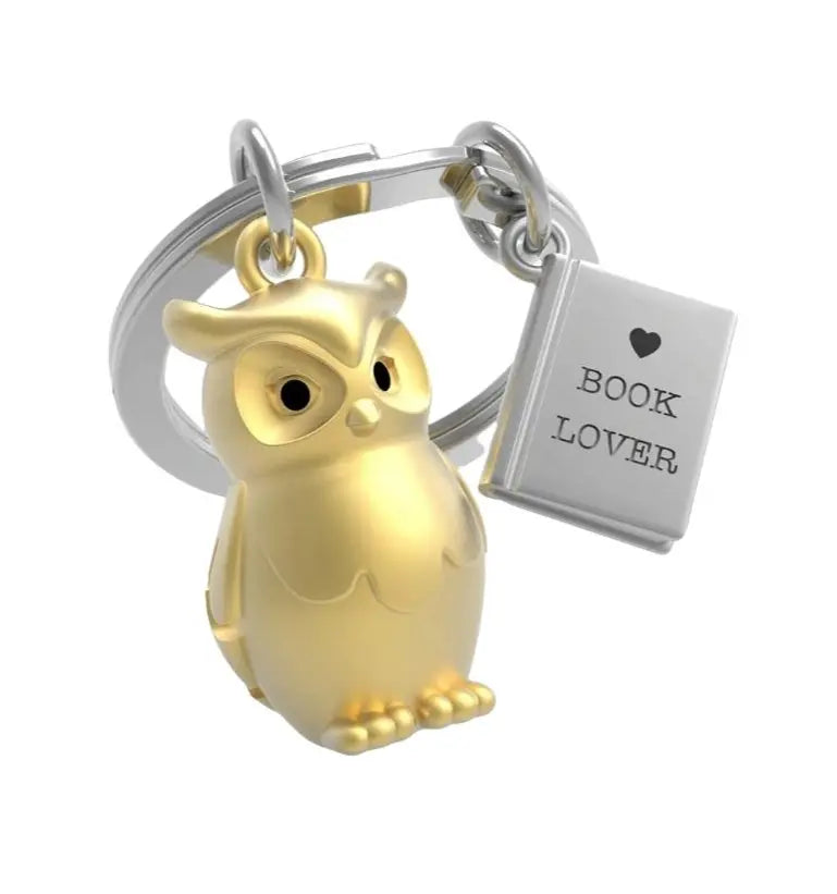 Metalmorphose MTM279-01 Owl & Book Μπρελόκ από Αλόη - Κοσμηματοπωλείο Goldy