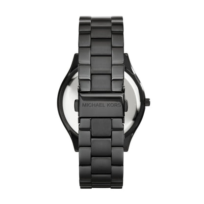 Michael Kors MK3221 Slim Runway Black Stainless Steel Watch - Κοσμηματοπωλείο Goldy