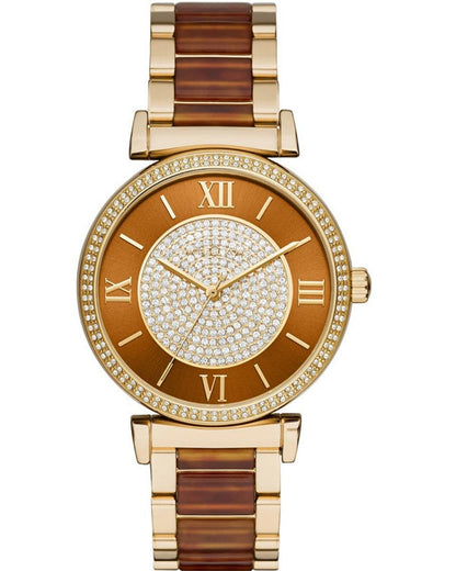 Michael Kors MK3411 Catlin Gold Stainless Steel Watch - Κοσμηματοπωλείο Goldy