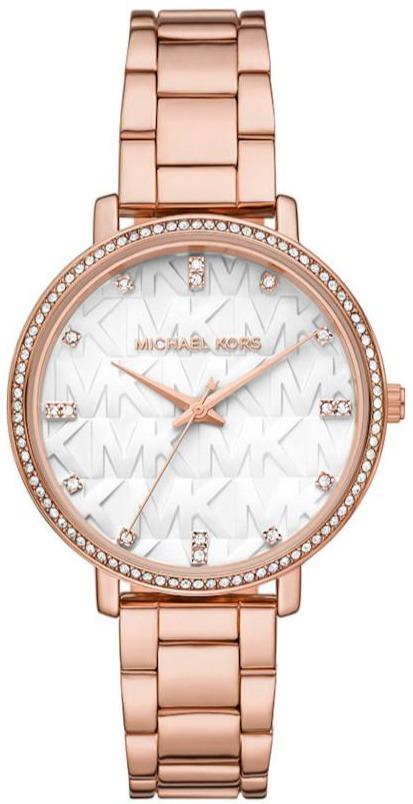Michael Kors MK4594 Pyper Crystals Rose Gold Stainless Steel Bracelet - Κοσμηματοπωλείο Goldy