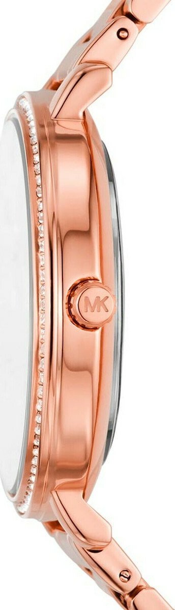 Michael Kors MK4594 Pyper Crystals Rose Gold Stainless Steel Bracelet - Κοσμηματοπωλείο Goldy