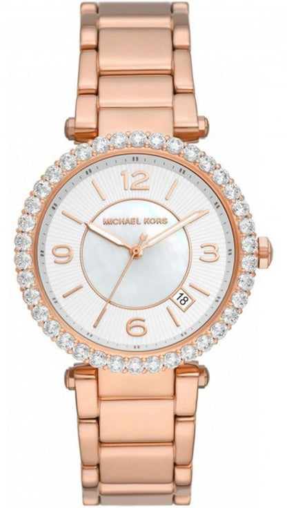 Michael Kors MK4695 Parker Rose Gold Stainless Steel Watch - Κοσμηματοπωλείο Goldy