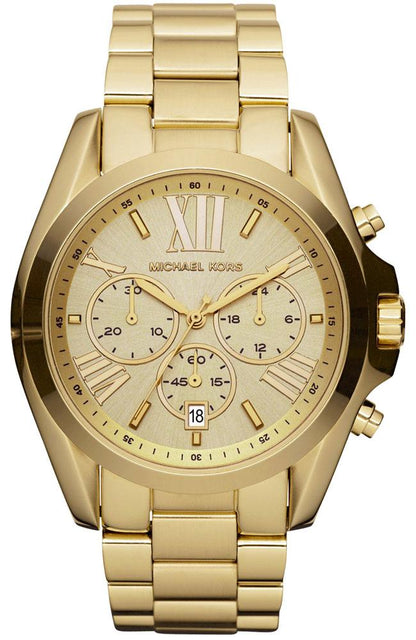 Michael Kors MK5605 Bradshaw Chronograph Gold Stainless Steel Watch - Κοσμηματοπωλείο Goldy