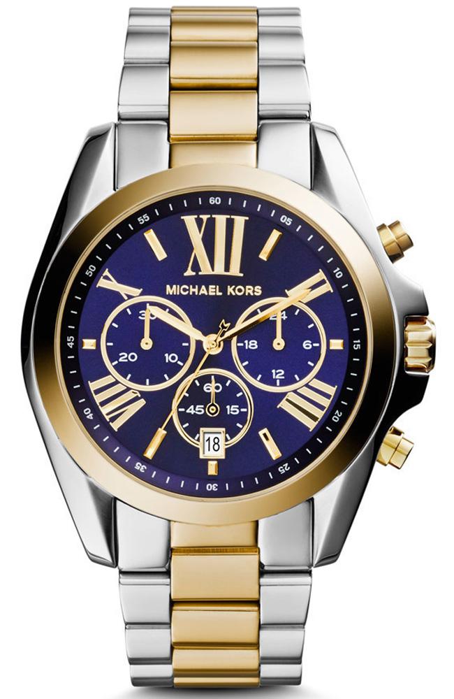 Michael Kors MK5976 Bradshaw Chronograph Two Tone Stainless Steel Watch - Κοσμηματοπωλείο Goldy